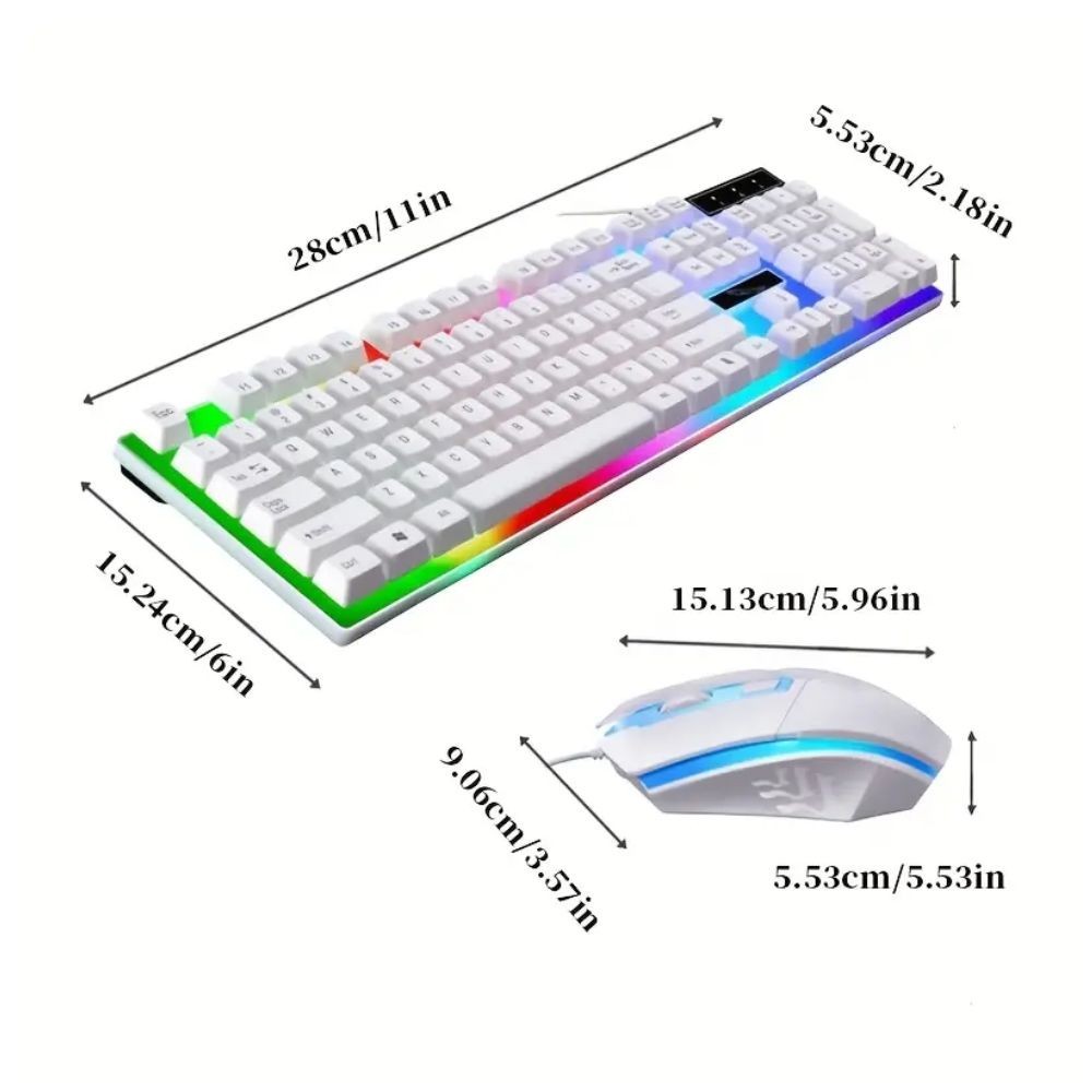 Keyboard Mouse Set Rainbow