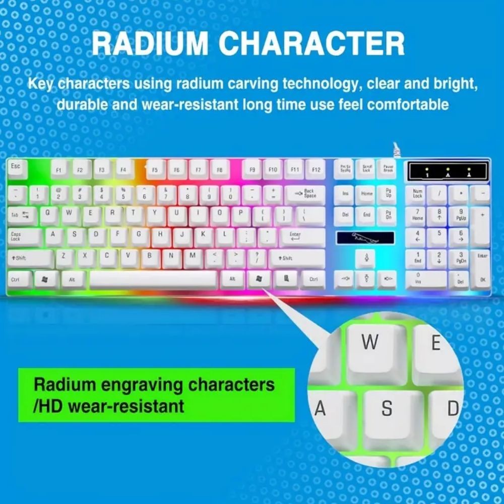 Keyboard Mouse Set Rainbow