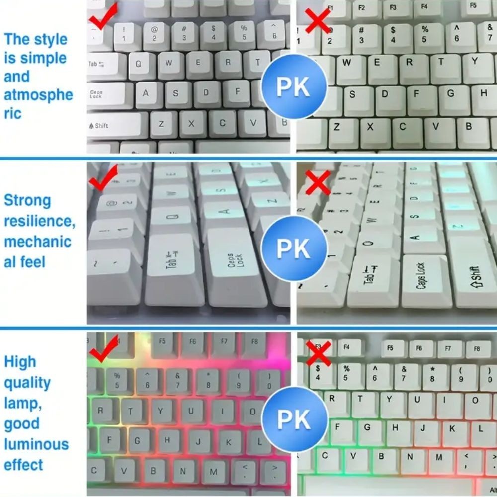 Keyboard Mouse Set Rainbow